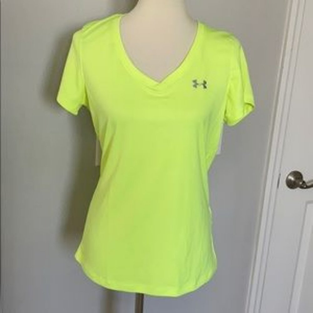 Under Armour Yellow Shirt Size Large